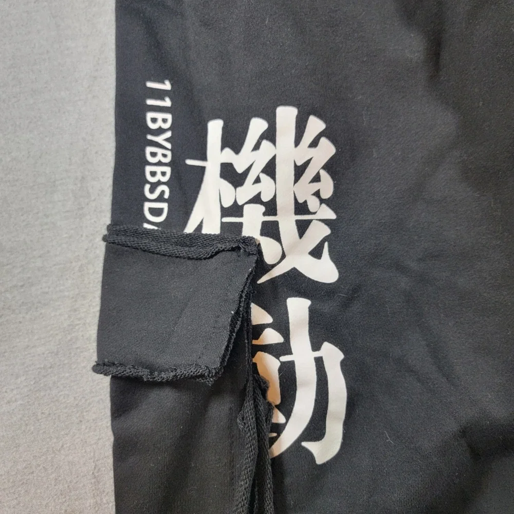 11BYBBS DARK Cargo Shorts Mens Medium Black Excellent Techwear Streetwear Goth
